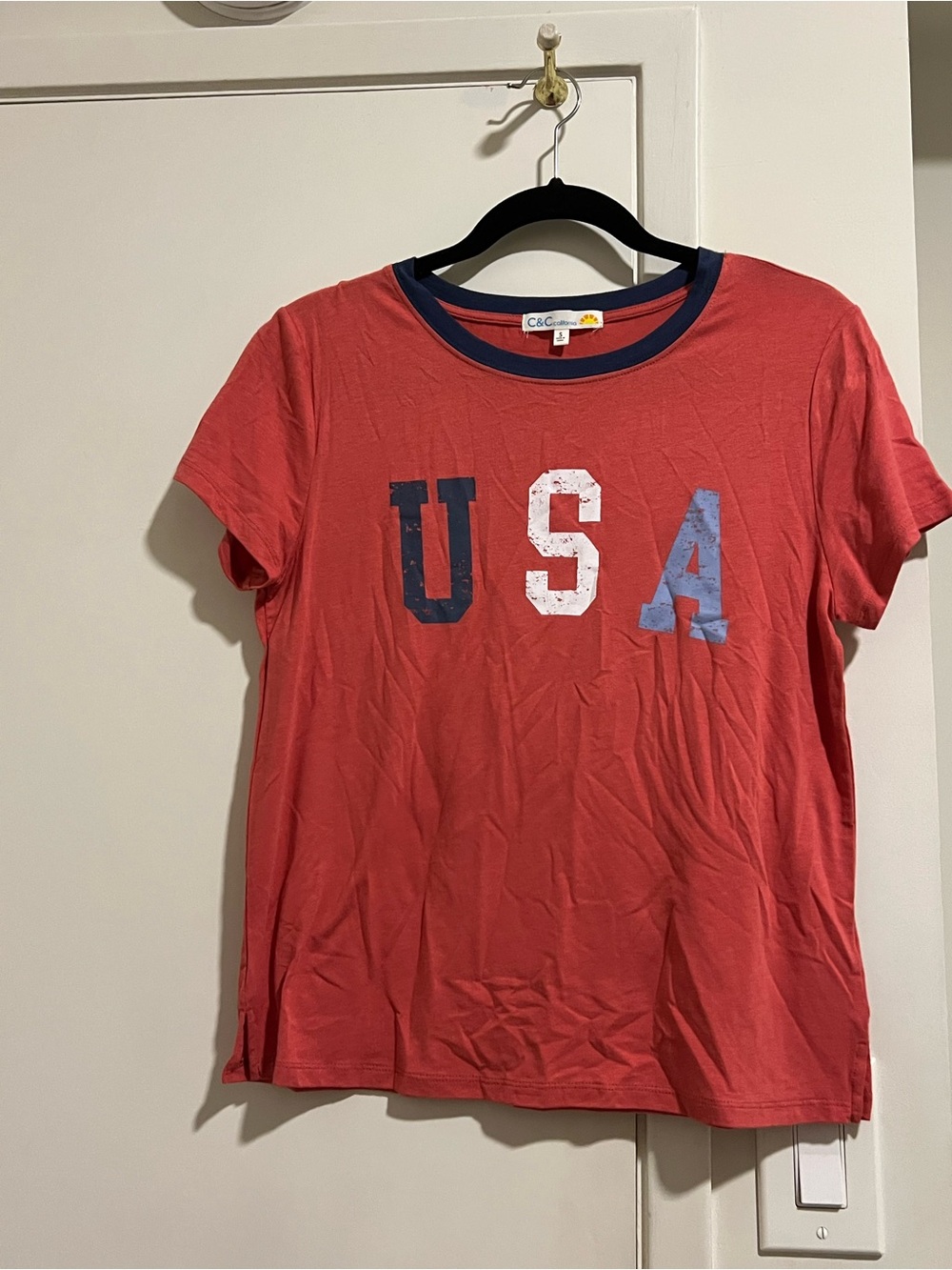 C&C California Red 'USA' Graphic Tee